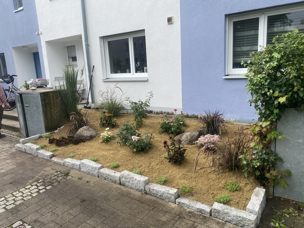 Neuanlage eines Sandbeetes 4